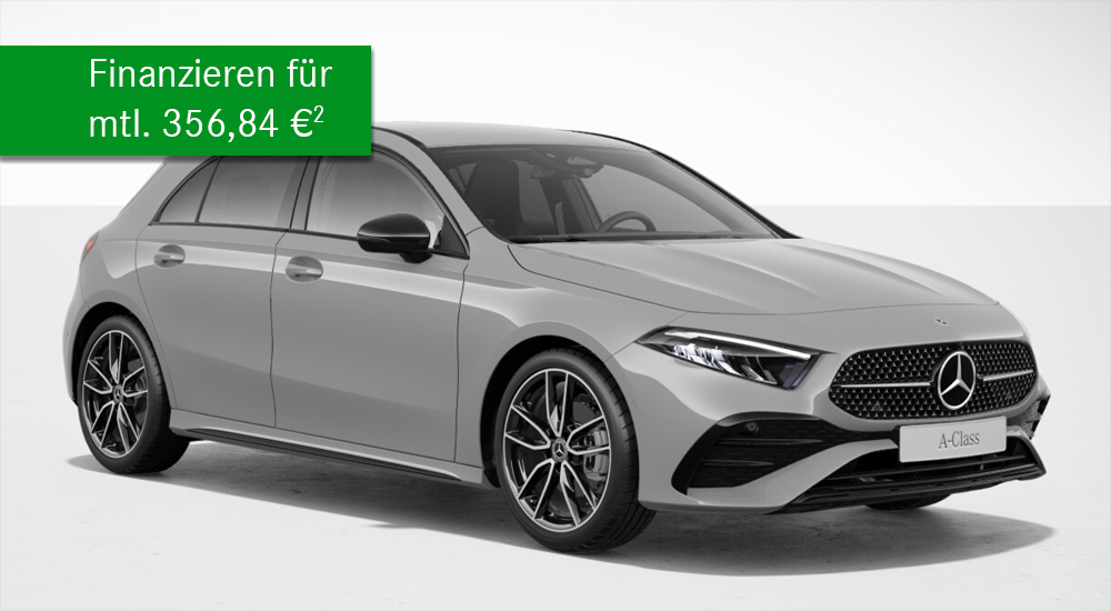 A-Klasse in MANUFAKTUR grau mit monatlicher Finanzierungsrate